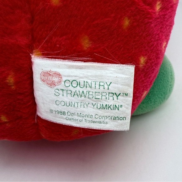 Vtg Strawberry Kitchen Bundle 🍓 Melamine Containers + 1988 Country Yumkin Plush - Picture 10 of 13